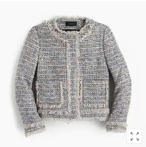 J.Crew Tweed jacket with zippers